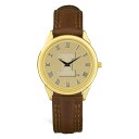 W[fB Y rv ANZT[ Illinois Fighting Illini Medallion Brown Leather Wristwatch -