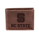 Go[O[G^[vCY Y z ANZT[ NC State Wolfpack BiFold Leather Wallet Brown