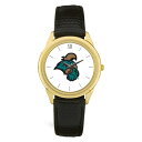 W[fB Y rv ANZT[ Coastal Carolina Chanticleers Team Logo Leather Wristwatch -