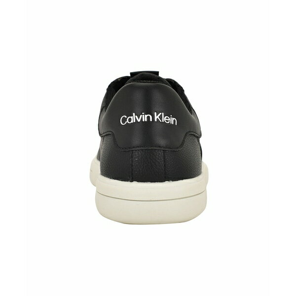 カルバンクライン メンズ スニーカー シューズ Men's Gliano Round Toe Casual Sneakers Black
