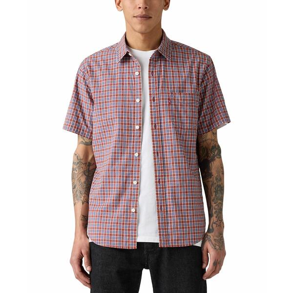 リーバイス メンズ シャツ トップス Men's Classic 1 Pocket Short Sleeve Regular Fit Shirt Landon P..