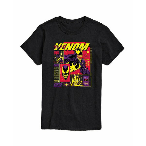 エアウェーブス メンズ Tシャツ トップス Men's Venom Short Sleeve T-Shirt Black