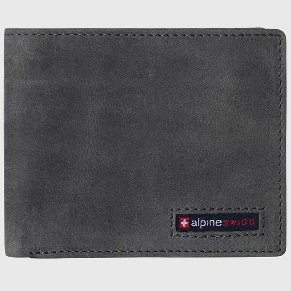 アルパイン スイス メンズ 財布 アクセサリー Mens Commuter RFID Bifold Wallet 2 ID Windows Divided..