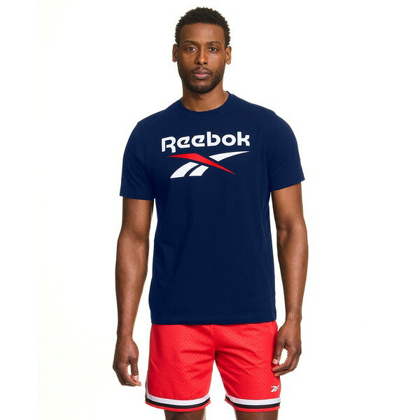 リーボック メンズ Tシャツ トップス Men's Classic Logo T-Shirt Navy/White/Red