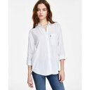 リーバイス レディース カットソー トップス Women's Darlene Collared Button-Front Shirt Bright White(4)
