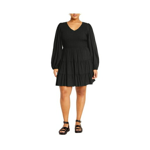 シティーシック レディース ワンピース トップス Plus Size Jemma Mini Dress Black シティーシック レディース ワンピース トップス Plus Size Jemma Mini Dress Black