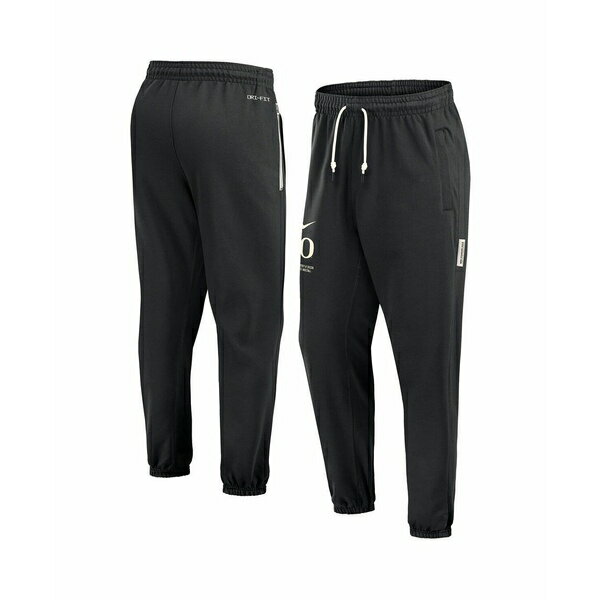ナイキ メンズ カジュアルパンツ ボトムス Men's Black Oregon Ducks Basketball Travel Fleece Performance Pants Black, Cream