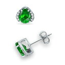 ジャニ ベルニーニ レディース ピアス&イヤリング アクセサリー Created Green Quartz and Cubic Zirconia Stud Earrings Green(4)