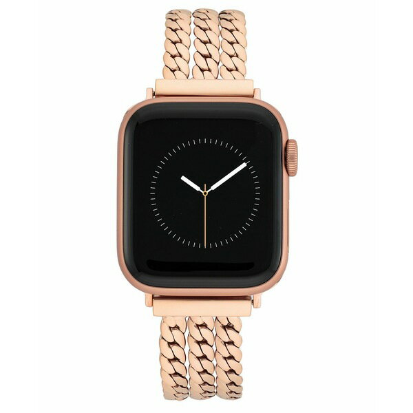 アンクライン レディース 腕時計 アクセサリー Women's Multi Chain Alloy Metal Link Band designed for Apple Watch 42mm (Series 1-3 only) & 44/45/46/49mm (Ultra & Ultra 2) Rose Gold-Tone