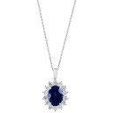 エフィー コレクション レディース ネックレス・チョーカー・ペンダントトップ アクセサリー EFFY Lab Grown Sapphire (6-1/5 ct....