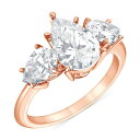 バッジェリーミシュカ レディース リング アクセサリー Certified Lab Grown Diamond Pear-Cut Three Stone Eng...