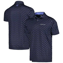 フットジョイ メンズ ポロシャツ トップス THE PLAYERS FootJoy Foulard Flower Print ProDry Lisle Polo Navy