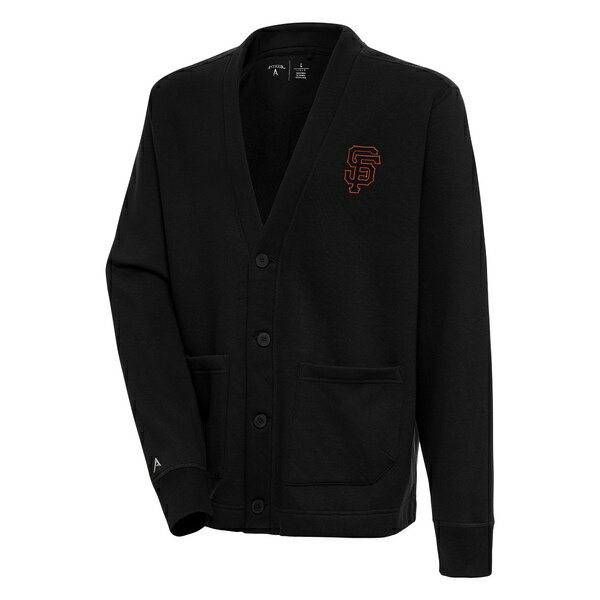 AeBOA Y Vc gbvX San Francisco Giants Antigua ButtonUp Cardigan Black