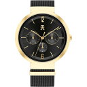 【送料無料】 トミー ヒルフィガー レディース 腕時計 アクセサリー Tommy Hilfiger Women's watch Gold/Black