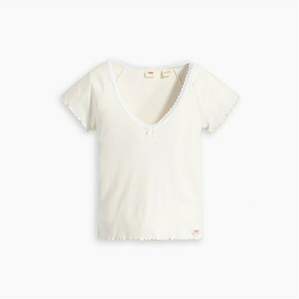 yz [oCX fB[X TVc gbvX Levis Dry Goods V- Neck T Shirt White+