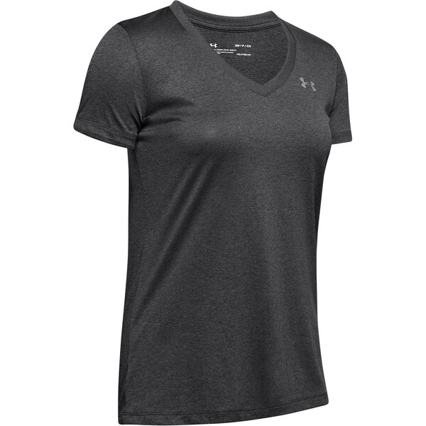 yz A_[A[}[ fB[X TVc gbvX Tech Solid T Shirt Ladies Carbon Heather