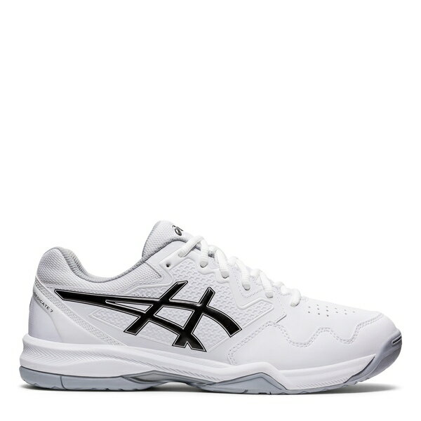 【送料無料】 アシックス メンズ テニス スポーツ GEL-Dedicate 7 Men 039 s Tennis Shoes White/Black