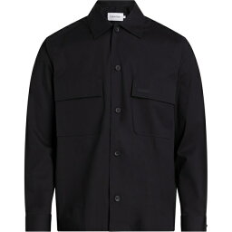 カルバン・クライン 【送料無料】 カルバンクライン メンズ シャツ トップス POPLIN STRETCH BOXY SHIRT Black BEH