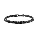 GtB[ RNV fB[X uXbgEoOEANbg ANZT[ EFFY&reg; Men's Hematite Woven Nylon Cord Bracelet in Black PVD-Plated Sterling Silver Black