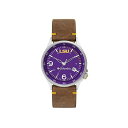 RrA Y rv ANZT[ Men's Canyon Ridge LSU Saddle Leather Watch 45mm Brown