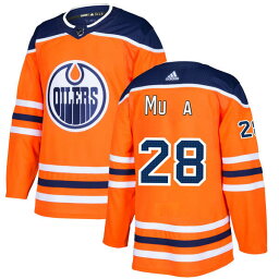 アディダス メンズ ユニフォーム トップス Edmonton Oilers adidas Authentic Custom Jersey Orange