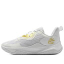 Under Armour アンダーアーマー メンズ スニーカー 【Under Armour Curry 3 HOVR Splash 'White Metallic Gold' 3026275-101】 サイズ US_8.5(26.5cm)(4)