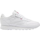 リーボック レディース ランニング スポーツ Reebok Women's Classic Leather Running Shoes Wht/Wht/Grey