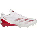 アディダス メンズ サッカー スポーツ adidas Men's adizero Electric Football Cleats White/Red