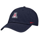ナイキ メンズ 帽子 アクセサリー Nike Adult Arizona Wildcats College Navy Club Adjustable Hat -