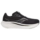 サッカニー レディース ランニング スポーツ Saucony Women's Ride 18 Running Shoes Black/White