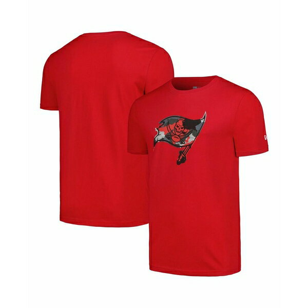 ˥塼   ȥåץ Men's Red Tampa Bay Buccaneers Camo Logo T-Shirt Re...