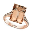 エフィー コレクション レディース リング アクセサリー EFFY Morganite (7-1/3 ct. t.w.) & Diamond (1/8 ct. ...