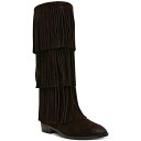 スティーブ マデン レディース ブーツ シューズ Women's Spur Fringe Tall Boots Brown Suede
