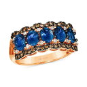 ルヴァン レディース リング アクセサリー Blueberry Sapphire (2-1/3 ct. t.w.), Chocolate Diamond (1/...