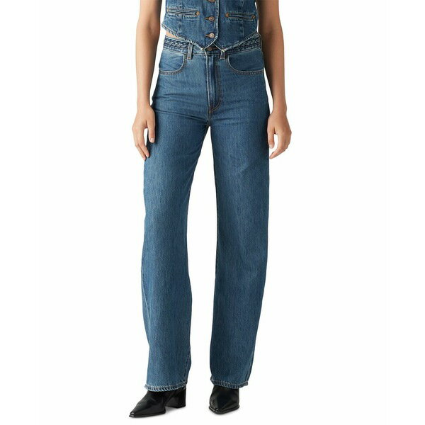 リーバイス レディース デニムパンツ ボトムス Women's Ribcage Wide-Leg Braided Cotton Jeans Big Yikes
