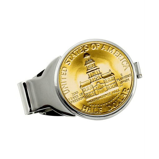 アメリカンコイントレジャー メンズ 財布 アクセサリー Men's Gold-Layered JFK Bicentennial Half Dollar Coin Money Clip Silver アメリカンコイントレジャー メンズ 財布 アクセサリー Men's Gold-Layered JFK Bicentennial Half Dollar Coin Money Clip Silver