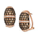 ルヴァン レディース ピアス&イヤリング アクセサリー Chocolate Diamond & Vanilla Diamond Pav Statement Ea...