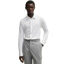 ヒューゴボス メンズ シャツ トップス Men's Slim-Fit Performance-Stretch Shirt White(4)