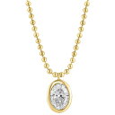 エフィー コレクション レディース ネックレス・チョーカー・ペンダントトップ アクセサリー EFFY Lab Grown Diamond Oval Bezel ...