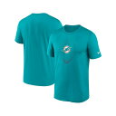 ナイキ メンズ シャツ トップス Men's Aqua Miami Dolphins Primetime Legend Icon Performance T-Shirt Aqua