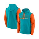 ファナティクス メンズ パーカー・スウェットシャツ アウター Men'sAqua Miami Dolphins Big Tall Outline Pullover Hoodie Aqua