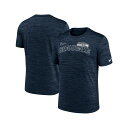 ナイキ メンズ シャツ トップス Men's College Navy Seattle Seahawks Velocity Arch Performance T-shirt Navy(4)