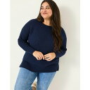 ファットフェイス レディース ニット&セーター アウター Plus Size Womens's Farryn Long Knit Navy(4)