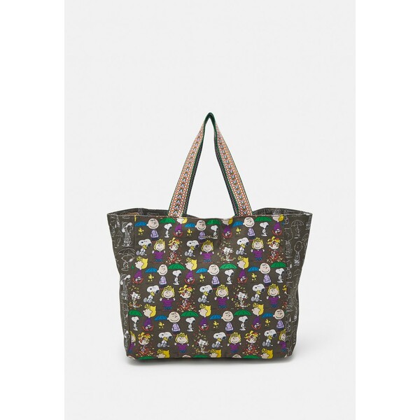 コデッロ レディース トートバッグ バッグ SHOPPER SNOOPY - Tote bag - khaki dark