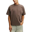 コットンオン メンズ シャツ トップス Men's Short Sleeve T-Shirt Washed chocolate