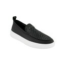 カールラガーフェルド メンズ スリッポン・ローファー シューズ Men's Woven Slip On Loafer Black