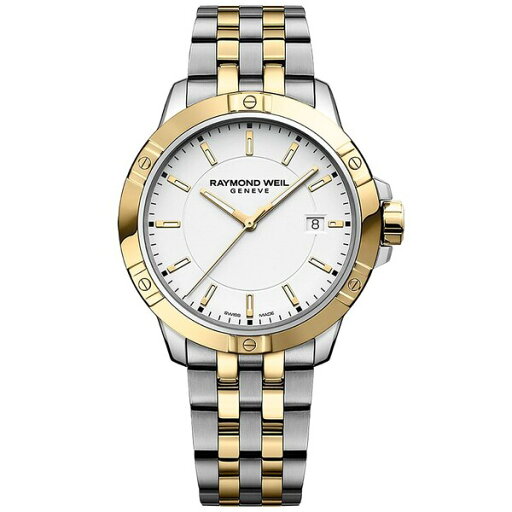 レイモンドウェイル メンズ 腕時計 アクセサリー Men's Swiss Tango Quartz Two-Tone Stainless Steel Bracelet Watch 41mm Green レイモンドウェイル メンズ 腕時計 アクセサリー Men's Swiss Tango Quartz Two-Tone Stainless Steel Bracelet Watch 41mm Green