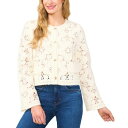 セセ レディース ニット&セーター アウター Women's Long Sleeve Embellished Cardigan Sweater Antique ...