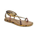 ケネスコール レディース サンダル シューズ Women's Paros Square Toe Flat Sandals Multi Postal Snake(4)