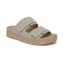 バイオニック レディース サンダル シューズ Womens Riviera Slide Sandals Cream canvas